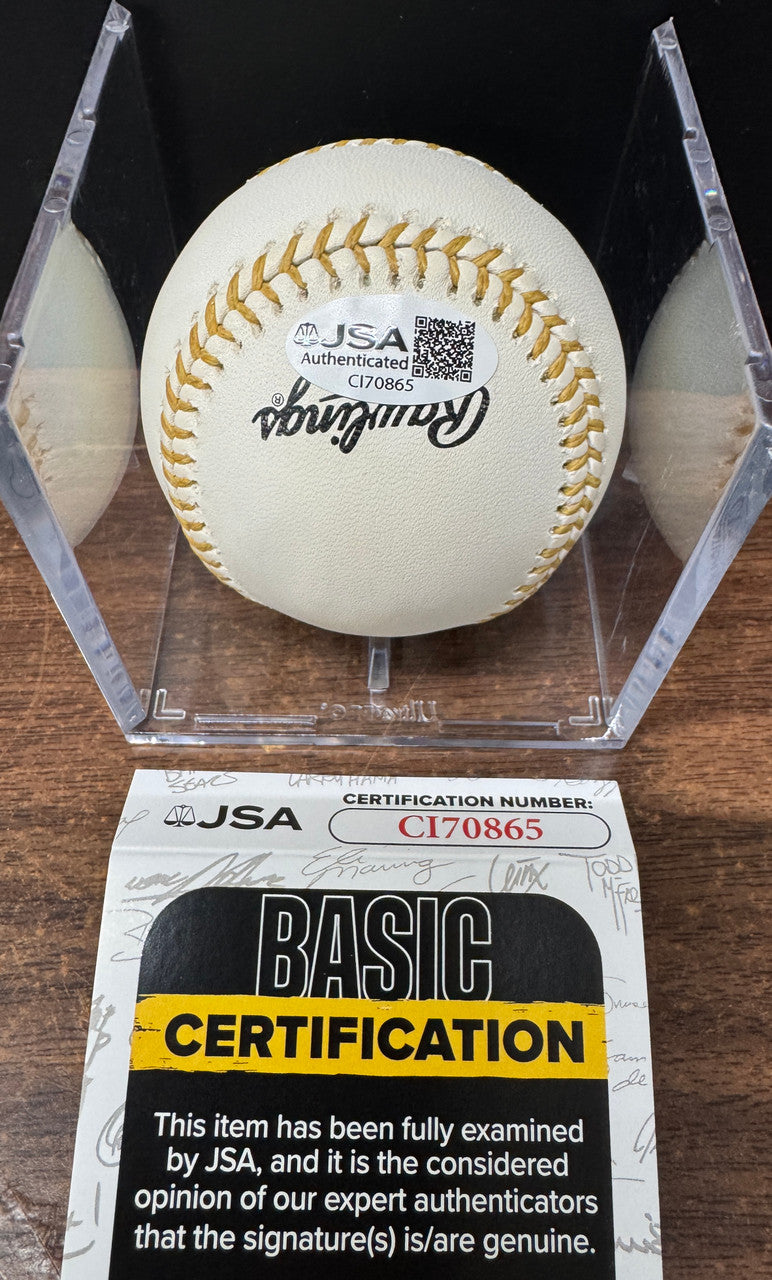 Omar Vizquel Signed Autographed Rawlings Gold Glove Award Baseball JSA *865