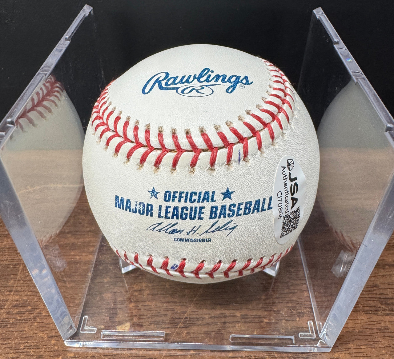 Justin Morneau Signed Autographed Rawlings OML Baseball JSA *866