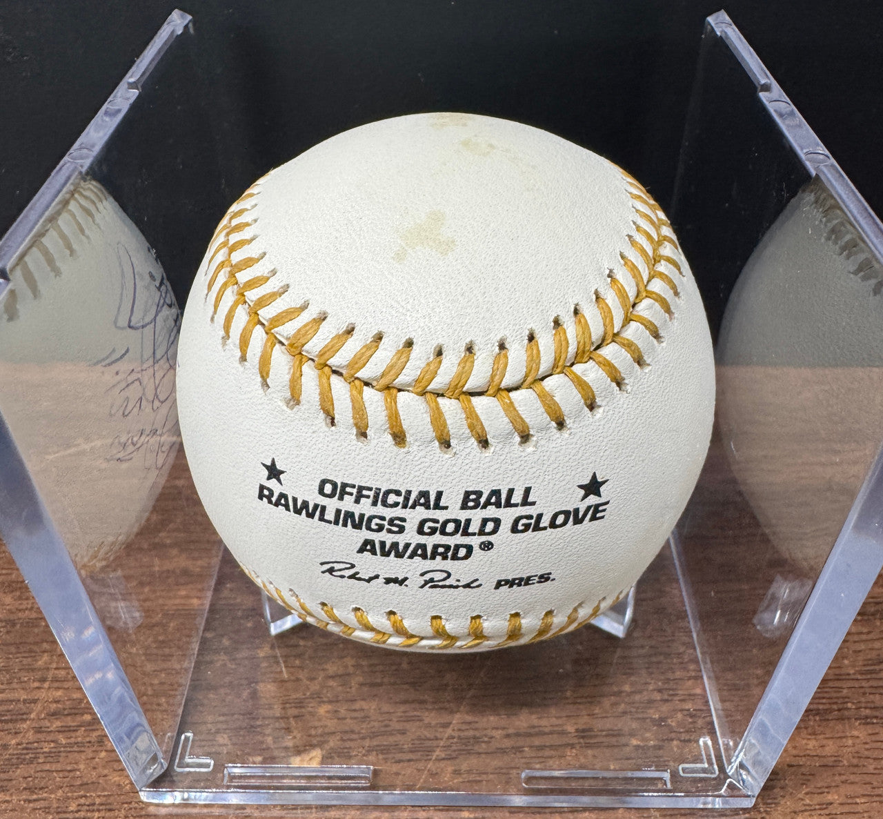 Adrian Gonzalez Signed Autographed Rawlings Gold Glove Award Baseball JSA *857