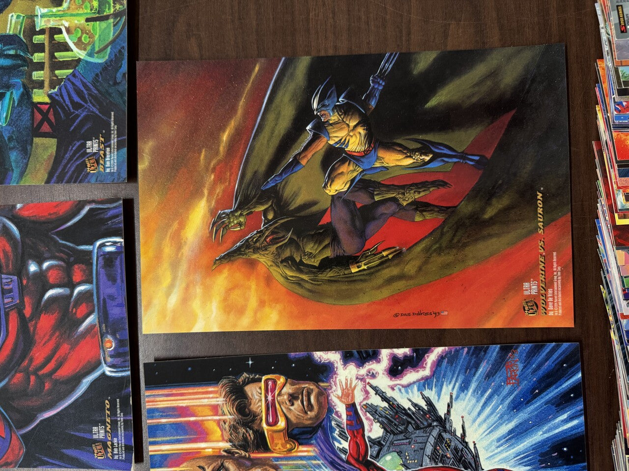 1994 Fleer Ultra X-Men Complete Card Set (150) + Box Toppers (5) NM