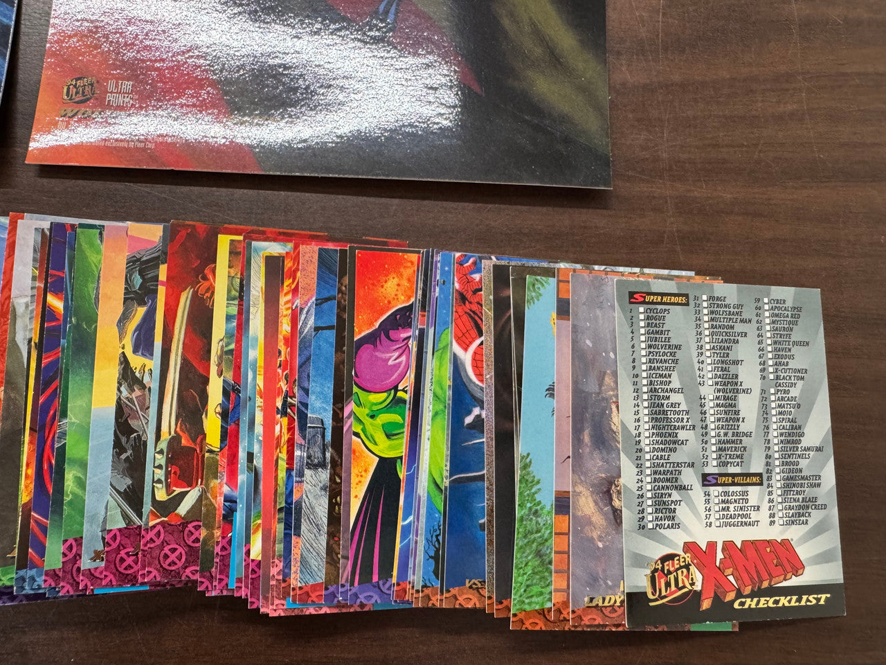1994 Fleer Ultra X-Men Complete Card Set (150) + Box Toppers (5) NM