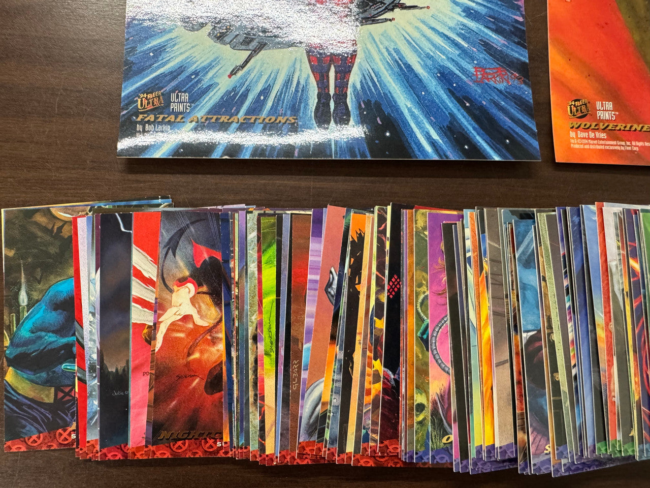 1994 Fleer Ultra X-Men Complete Card Set (150) + Box Toppers (5) NM