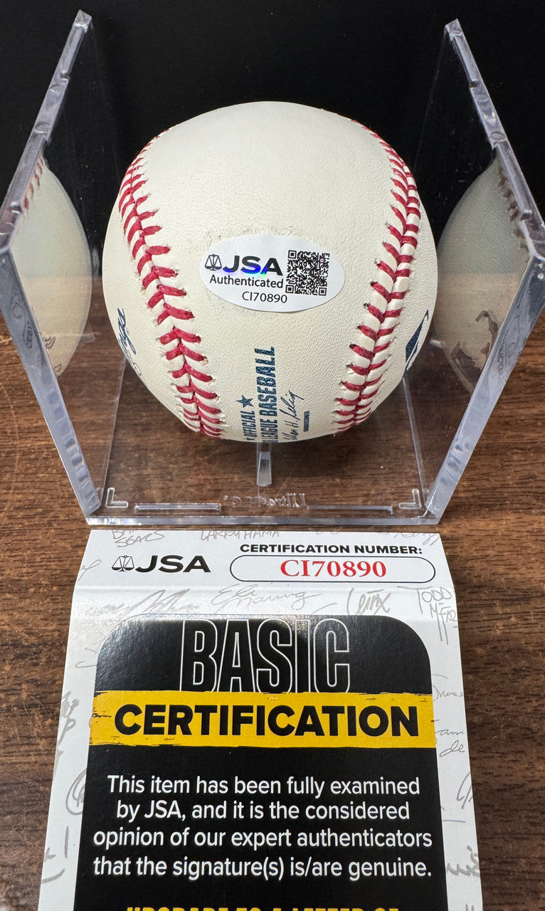 Troy Tulowitzki Signed Autographed Rawlings OML Baseball JSA *890