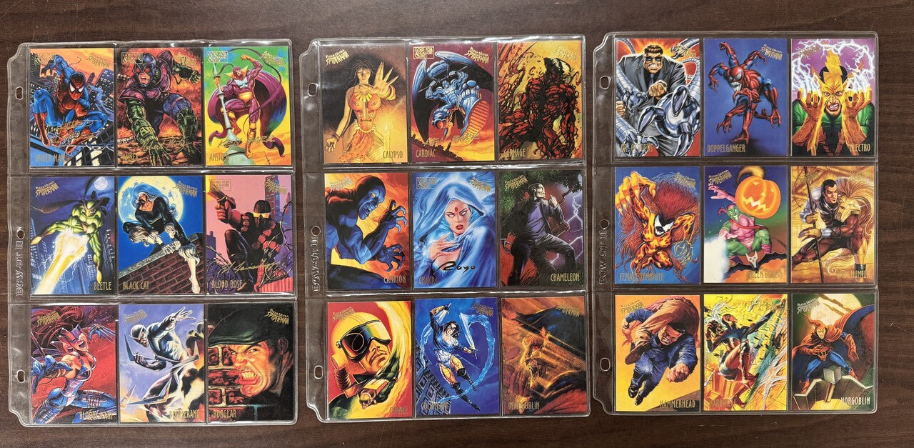 1995 Fleer Ultra Spider-Man Complete Card Set (150) Gold Variants NM
