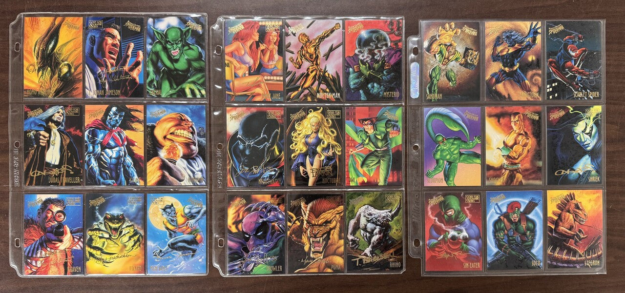 1995 Fleer Ultra Spider-Man Complete Card Set (150) Gold Variants NM