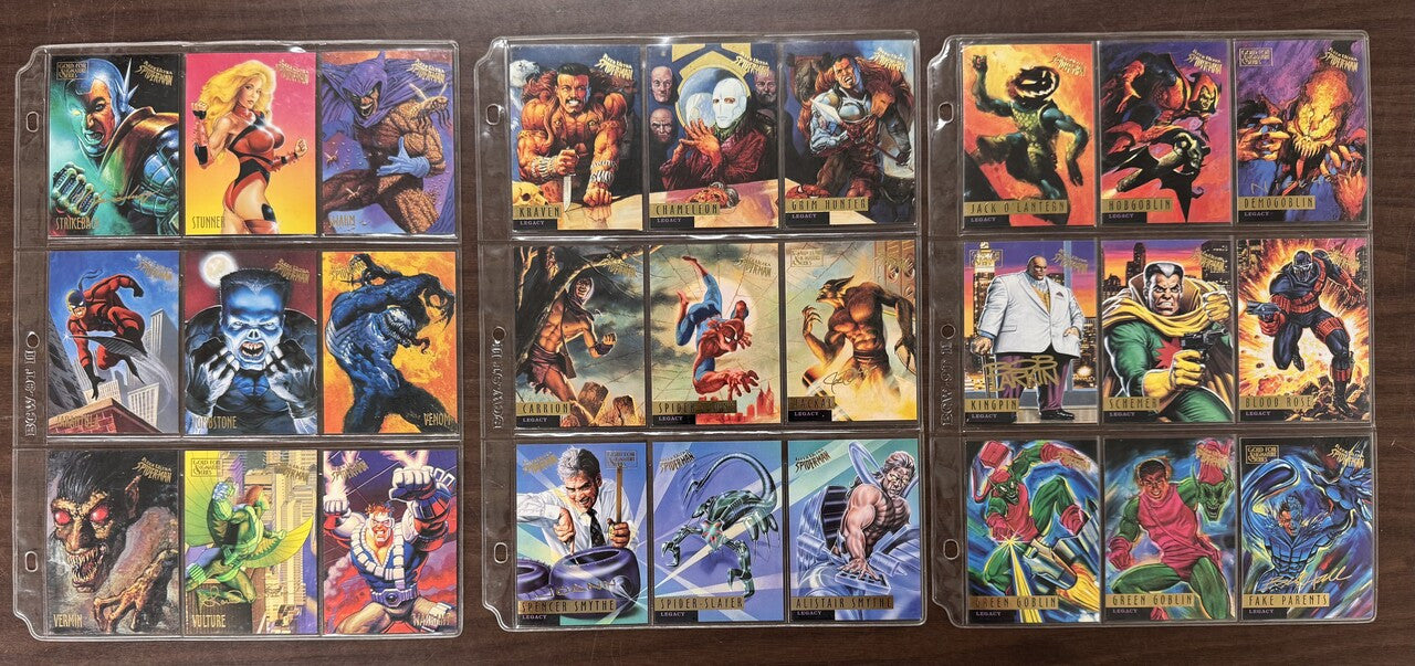 1995 Fleer Ultra Spider-Man Complete Card Set (150) Gold Variants NM