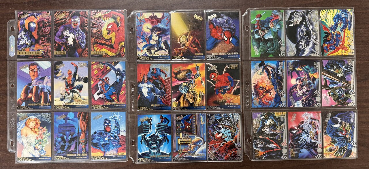 1995 Fleer Ultra Spider-Man Complete Card Set (150) Gold Variants NM