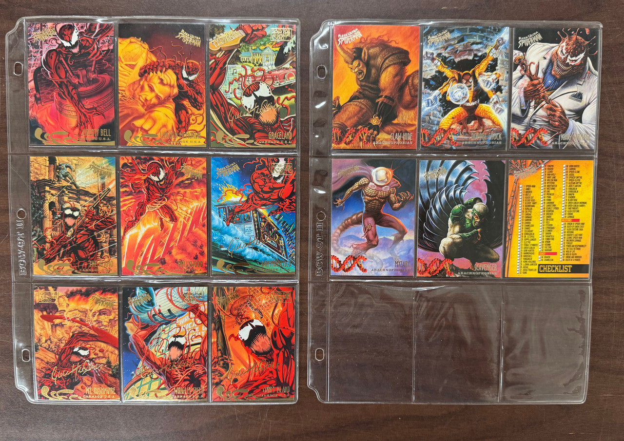 1995 Fleer Ultra Spider-Man Complete Card Set (150) Gold Variants NM