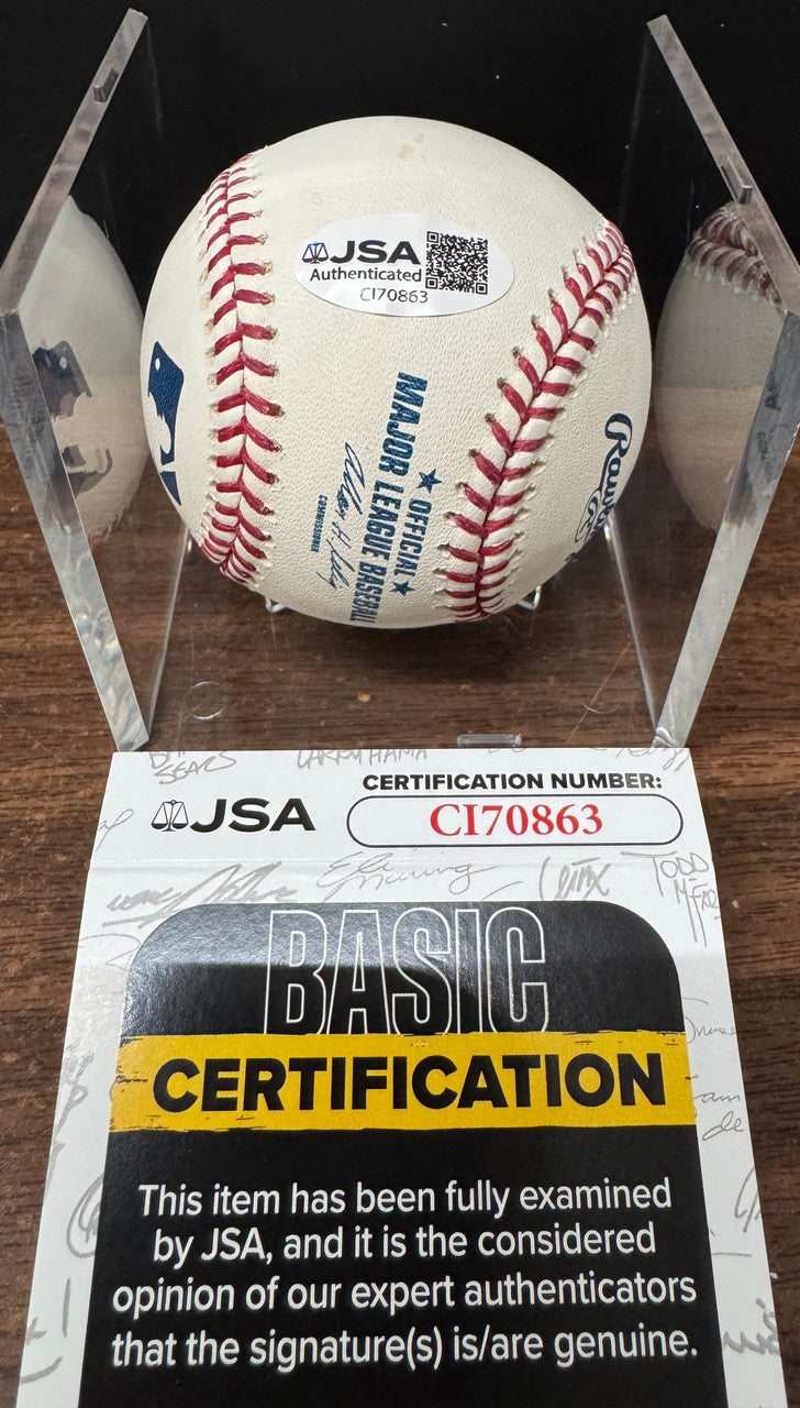 Ken Griffey Sr. Signed Autographed Rawlings OML Baseball JSA *863