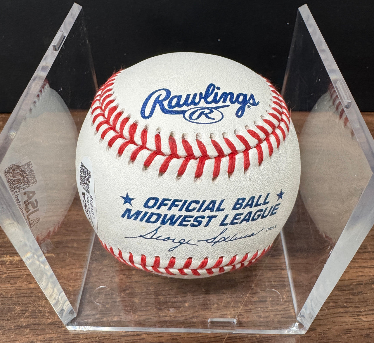 Prince Fielder Signed Autographed Rawlings OMiLB Baseball JSA *869