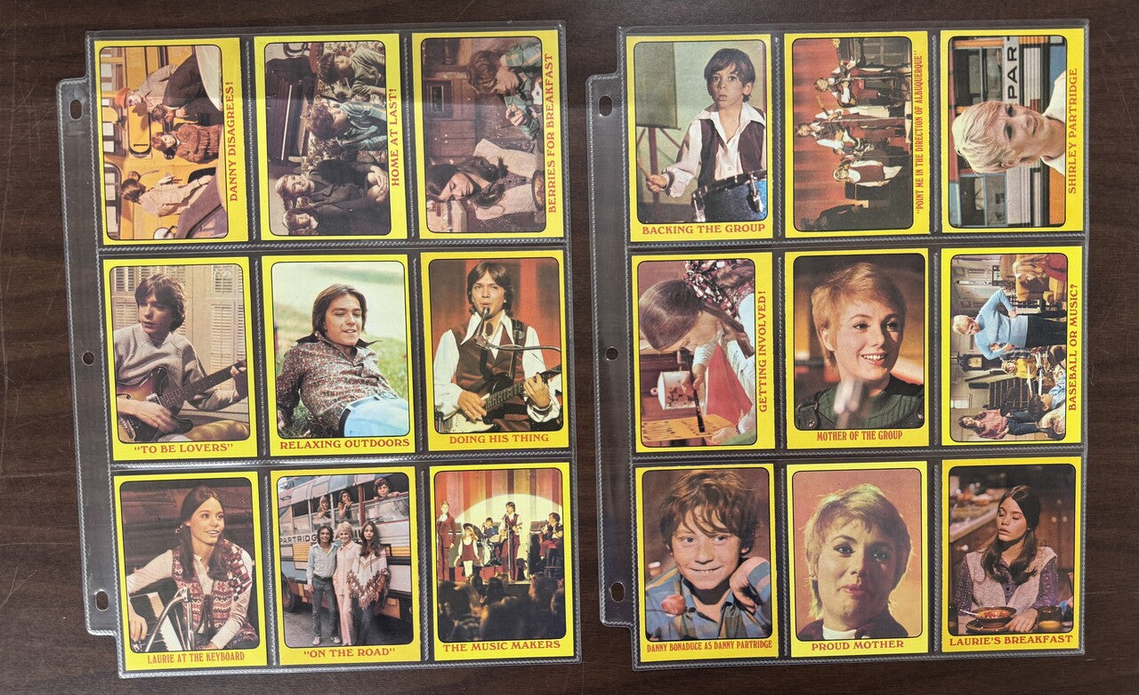 1971 Topps Partridge Family Yellow Border Complete Card Set (55) NM