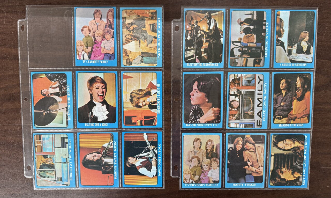 1971 Topps Partridge Family Blue Border Complete Card Set (55) NM