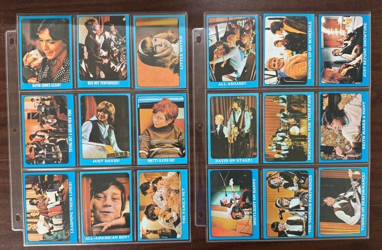 1971 Topps Partridge Family Blue Border Complete Card Set (55) NM