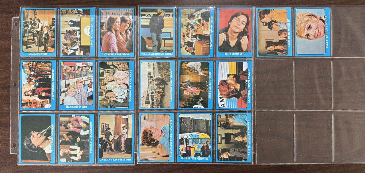 1971 Topps Partridge Family Blue Border Complete Card Set (55) NM