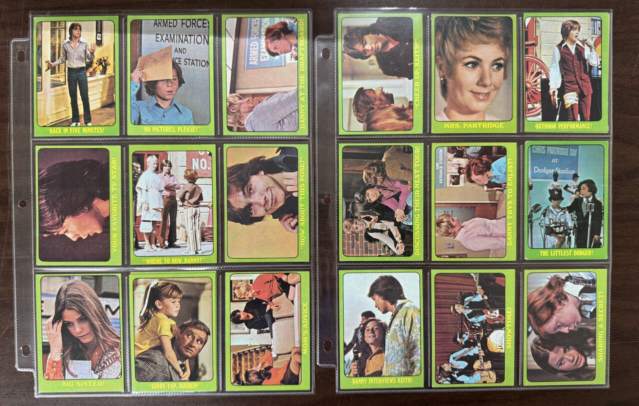 1971 Topps Partridge Family Green Border Complete Card Set (88) EX