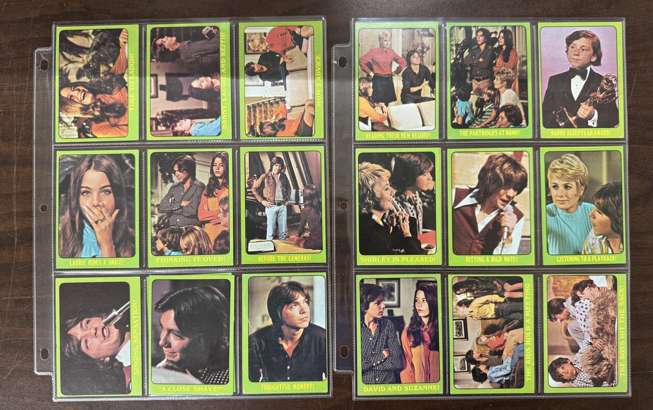 1971 Topps Partridge Family Green Border Complete Card Set (88) EX