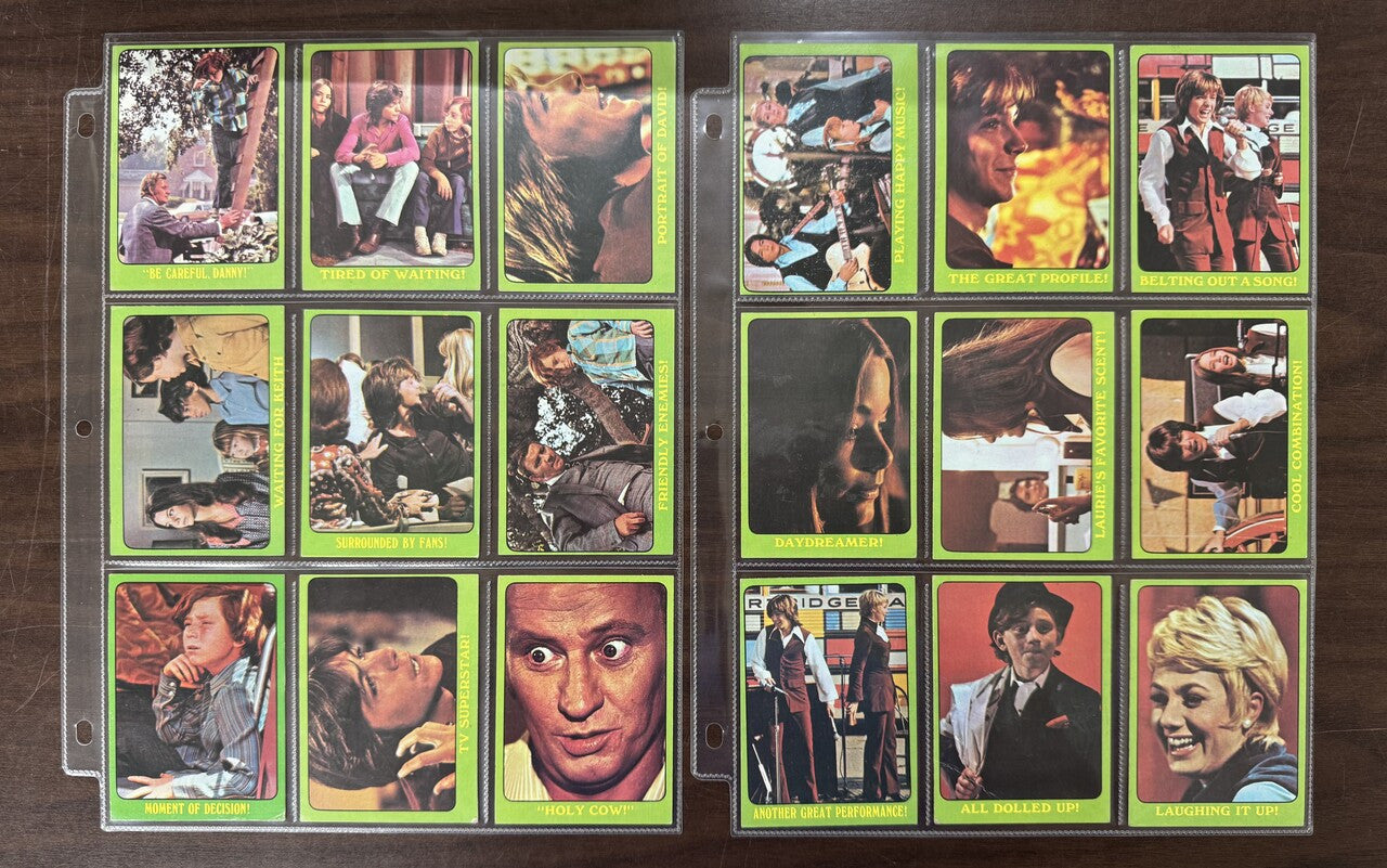 1971 Topps Partridge Family Green Border Complete Card Set (88) EX