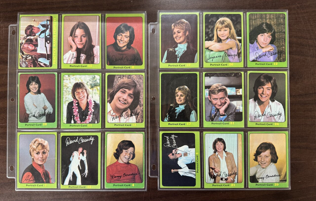 1971 Topps Partridge Family Green Border Complete Card Set (88) EX