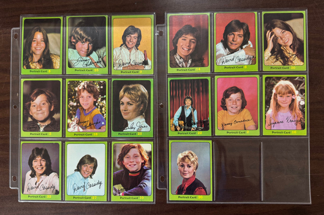 1971 Topps Partridge Family Green Border Complete Card Set (88) EX
