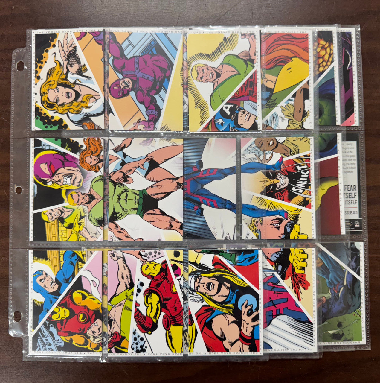 2011 Rittenhouse Marvel Universe Partial Set (80/90) NM