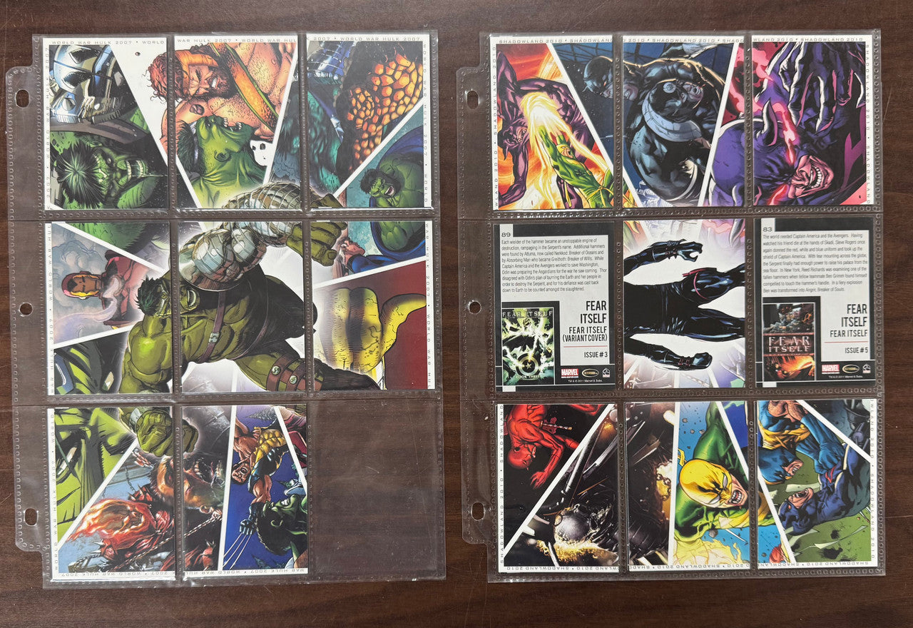 2011 Rittenhouse Marvel Universe Partial Set (80/90) NM
