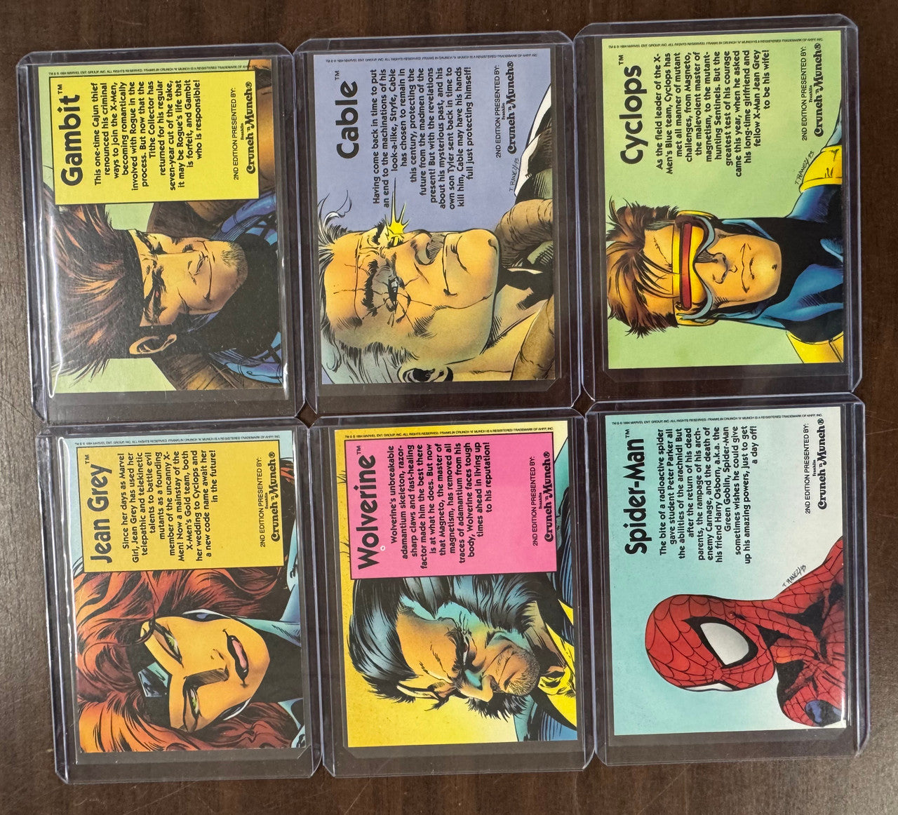 1994 Crunch 'n Munch Marvel Comics 2nd Edition Complete Set (6) NM