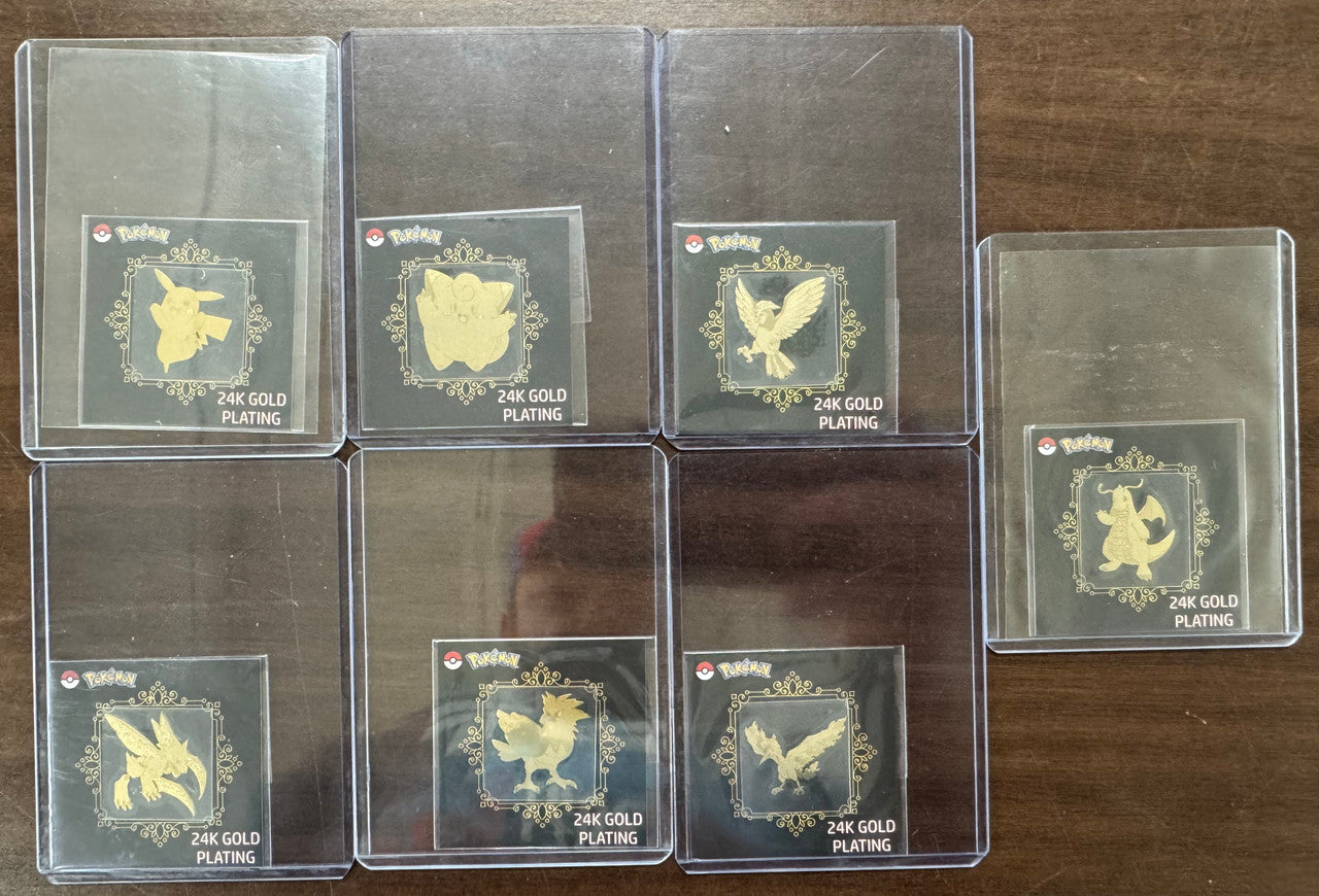 2023 Korean Striking Popping Candy 24 kt Pokemon Sticker Lot (7) NM