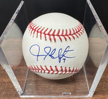 Justin Upton Signed Autographed Rawlings OML Baseball JSA *885