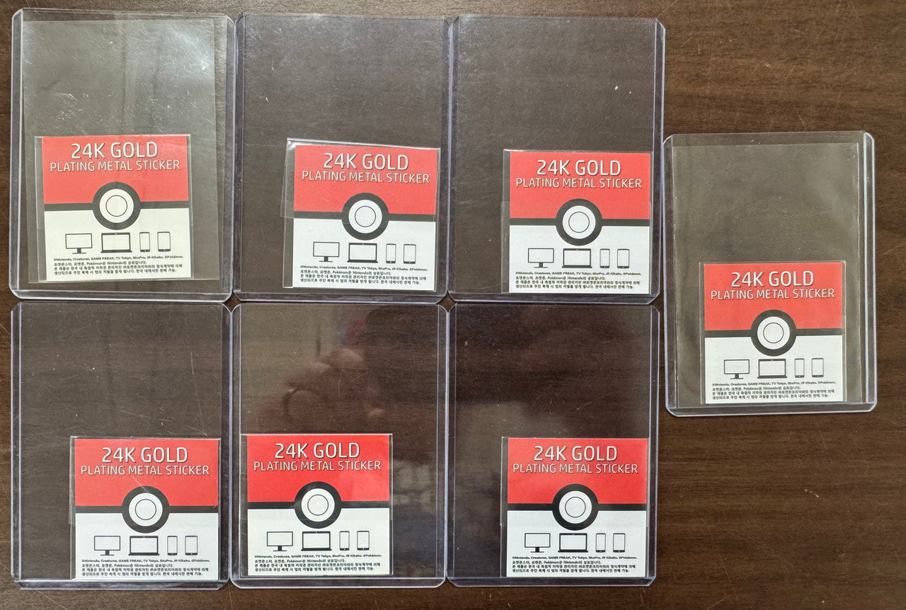 2023 Korean Striking Popping Candy 24 kt Pokemon Sticker Lot (7) NM