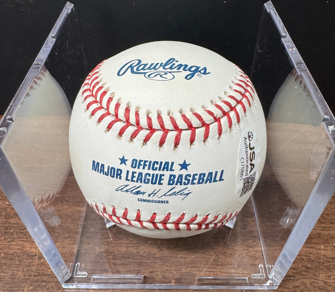 Mitch "Wild Thing" Williams Signed Autographed Rawlings OML Baseball JSA *861