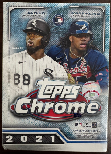2021 Topps Chrome Baseball Blaster Box Factory Sealed