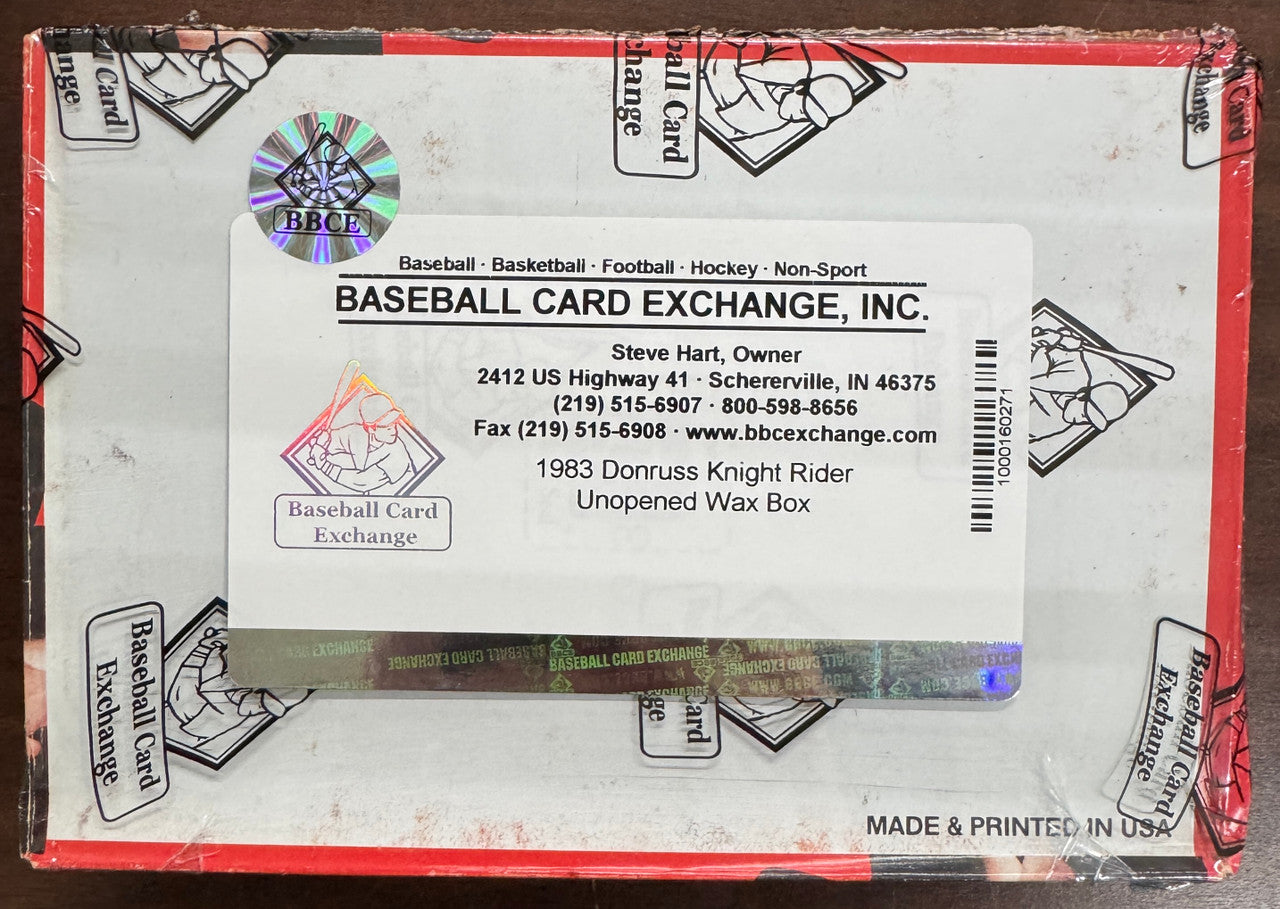 1983 Donruss Knight Rider Wax Box BBCE Wrapped & Sealed