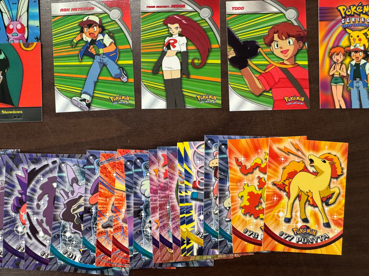 2000 Topps Series 2 Pokemon TV Series Blue Logo Complete Set (72) NM