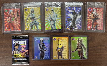 2021 Panini Fortnite Laser Foil/Holo Card Lot (8) + Series 3 Pack