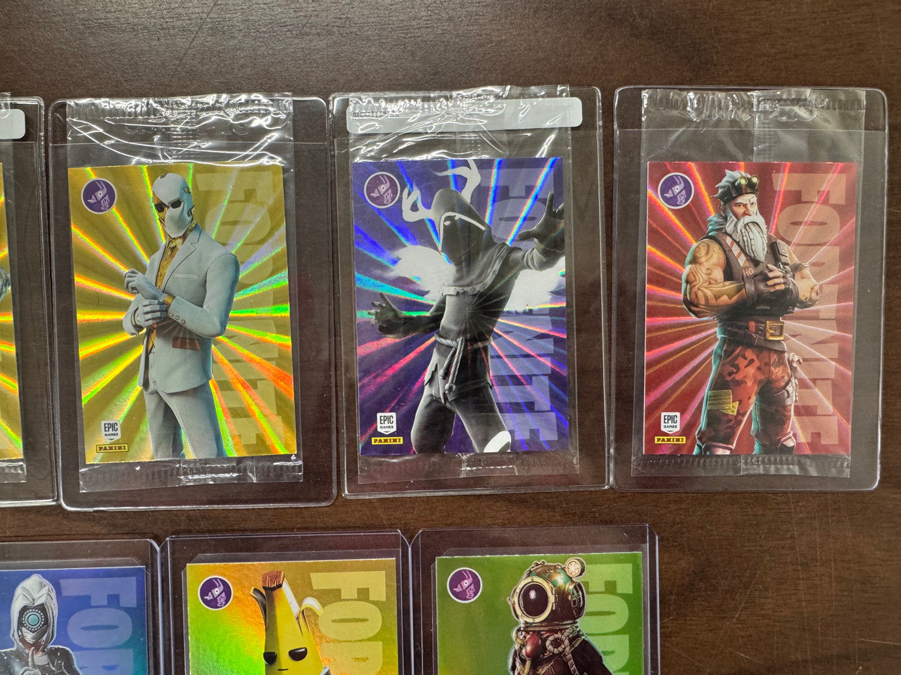 2021 Panini Fortnite Laser Foil/Holo Card Lot (8) + Series 3 Pack