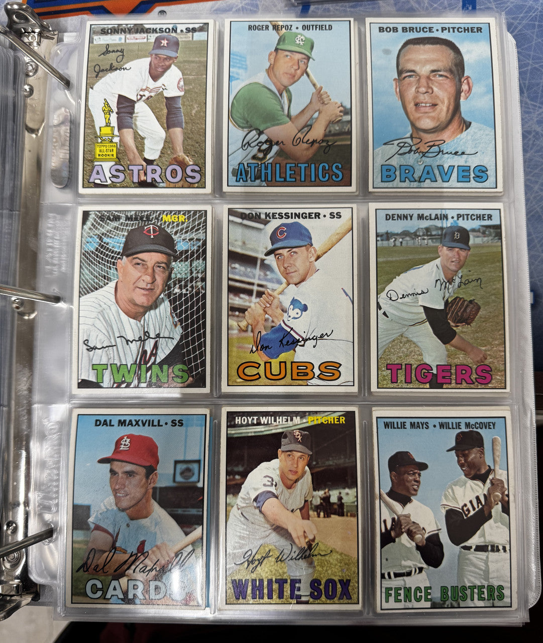 1967 Topps Baseball Complete Set Only Missing Seaver 608/609 Overall VG-EX