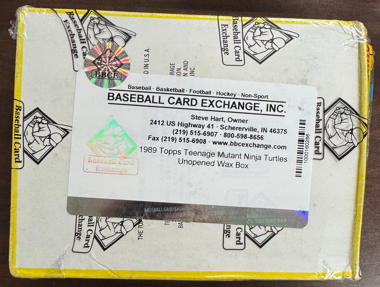 1989 Topps Teenage Mutant Ninja Turtles Wax Box BBCE Wrapped & Sealed