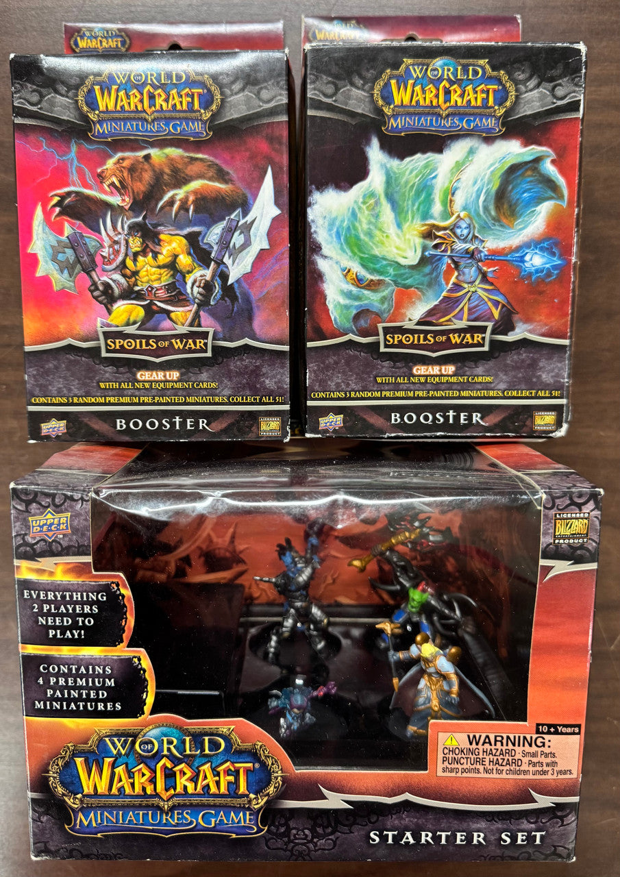 2008 Upper Deck World of Warcraft Miniatures Game Lot