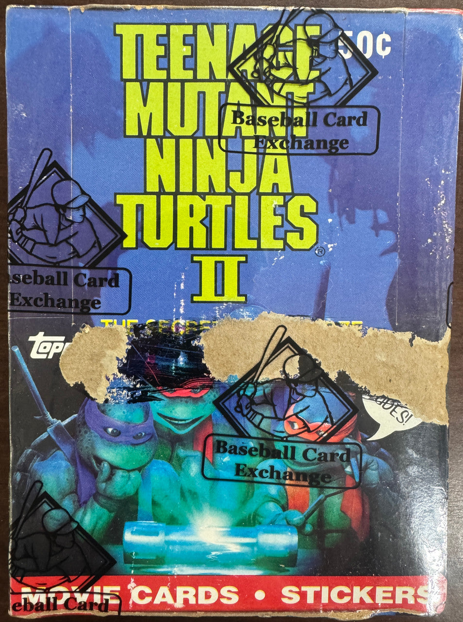 1991 Topps Teenage Mutant Ninja Turtles 2 Secret of the Ooze Wax Box BBCE Sealed