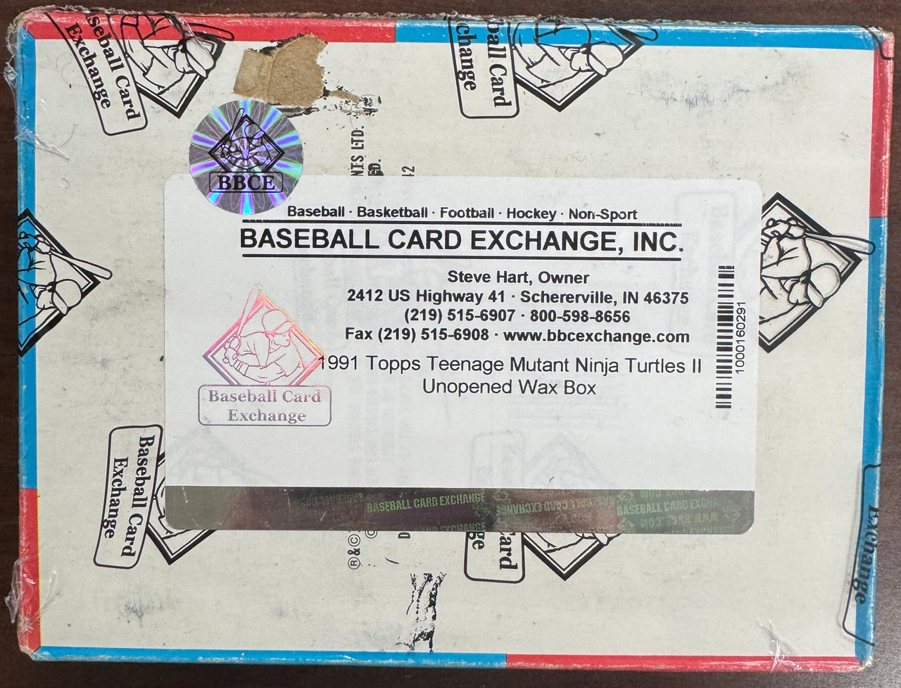 1991 Topps Teenage Mutant Ninja Turtles 2 Secret of the Ooze Wax Box BBCE Sealed