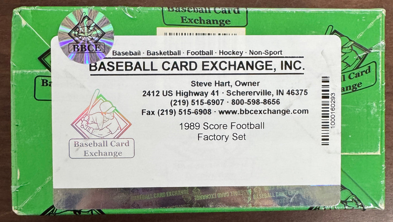 1989 Score Football Complete Factory Set BBCE Wrapped and Sealed