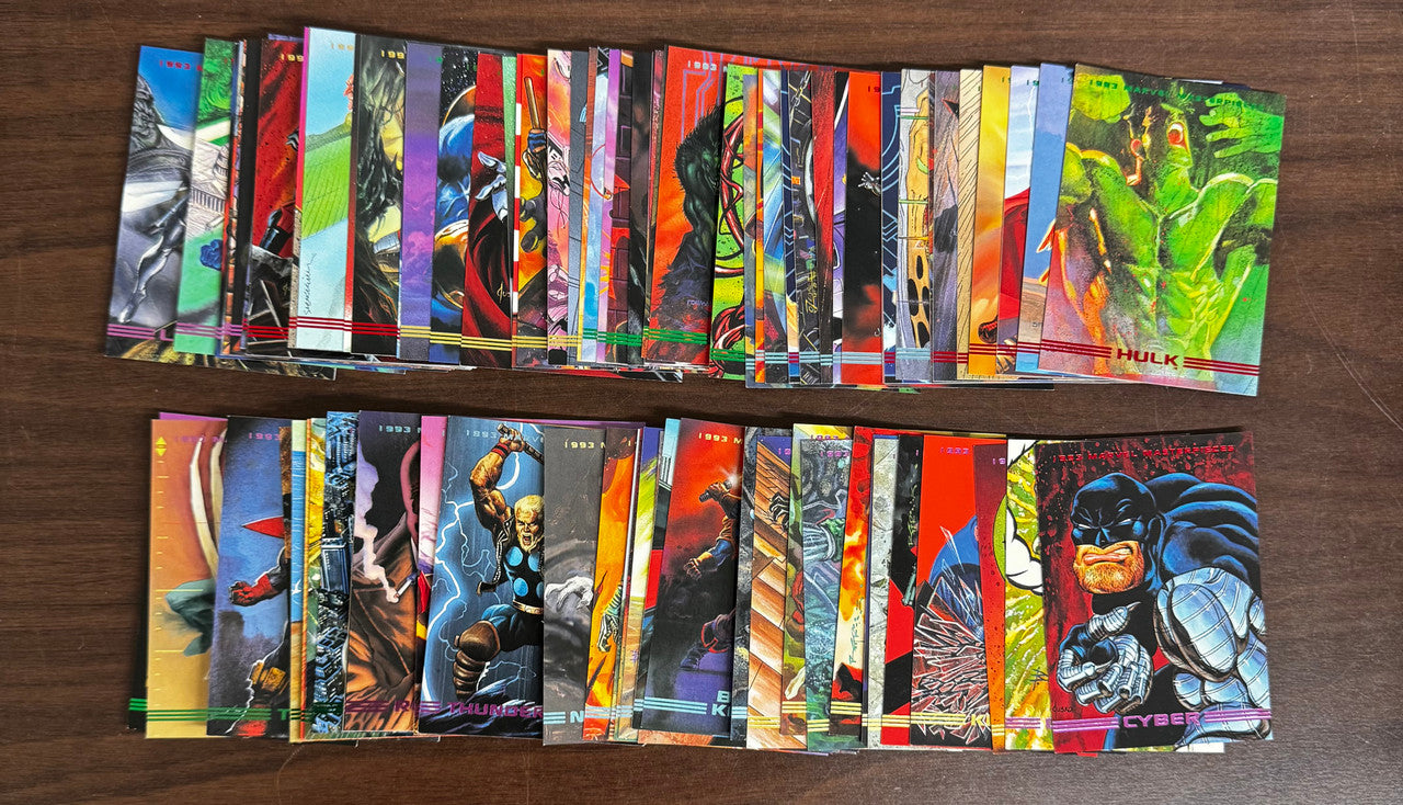 1993 Skybox Marvel Masterpieces Complete Set (90) NM-MT