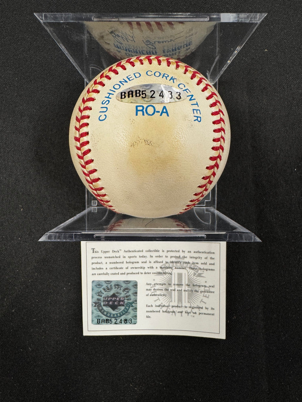 Ken Griffey Jr. Signed Autographed Rawlings OAL Baseball UDA w/Card