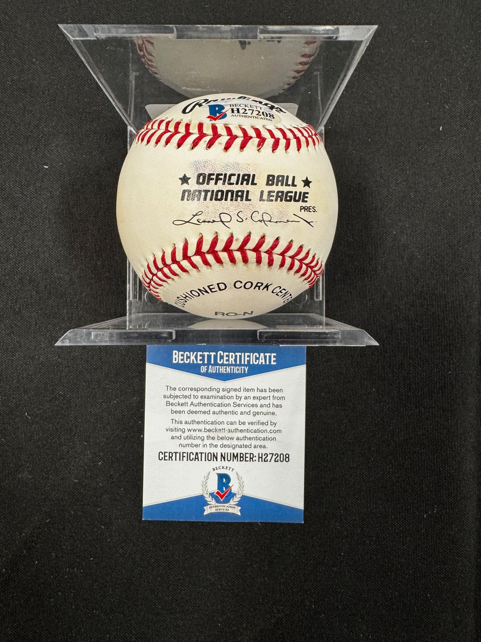 Gene Baker Signed Autographed KC Monarchs Inscribed Rawlings ONL Baseball BAS