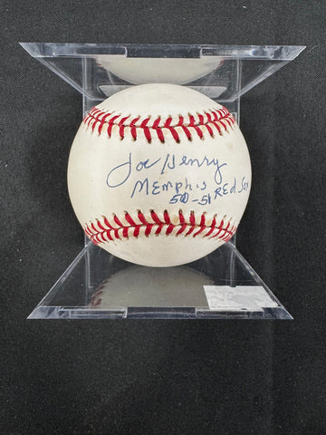 Joe Henry Signed Autographed Inscribed Rawlings ONL Baseball BAS