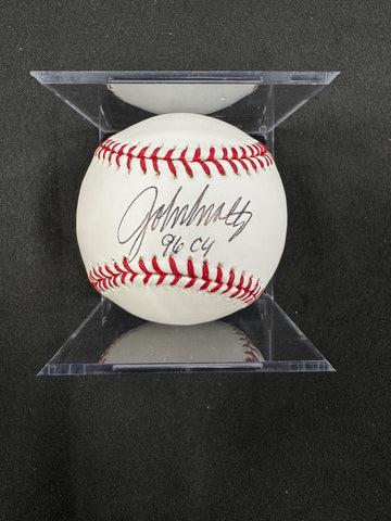 John Smoltz Signed Autographed Rawlings OML Baseball Inscribed JSA
