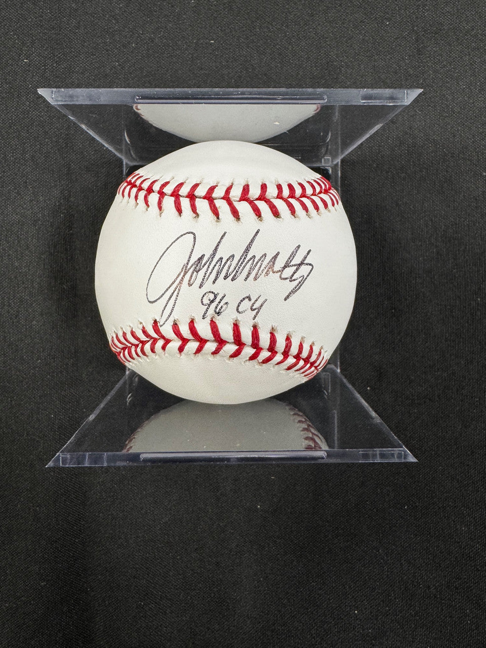 John Smoltz Signed Autographed Rawlings OML Baseball Inscribed JSA