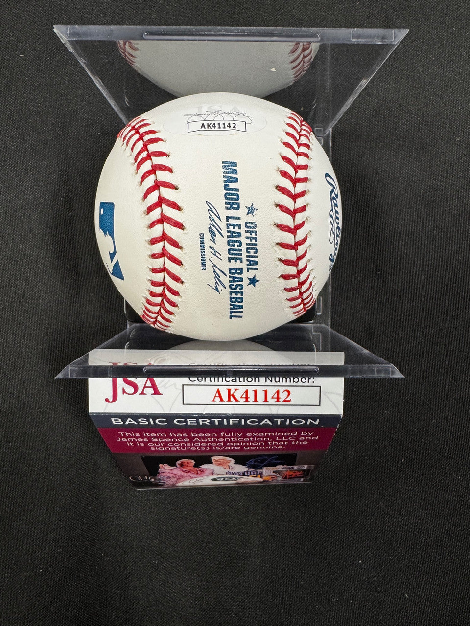 John Smoltz Signed Autographed Rawlings OML Baseball Inscribed JSA