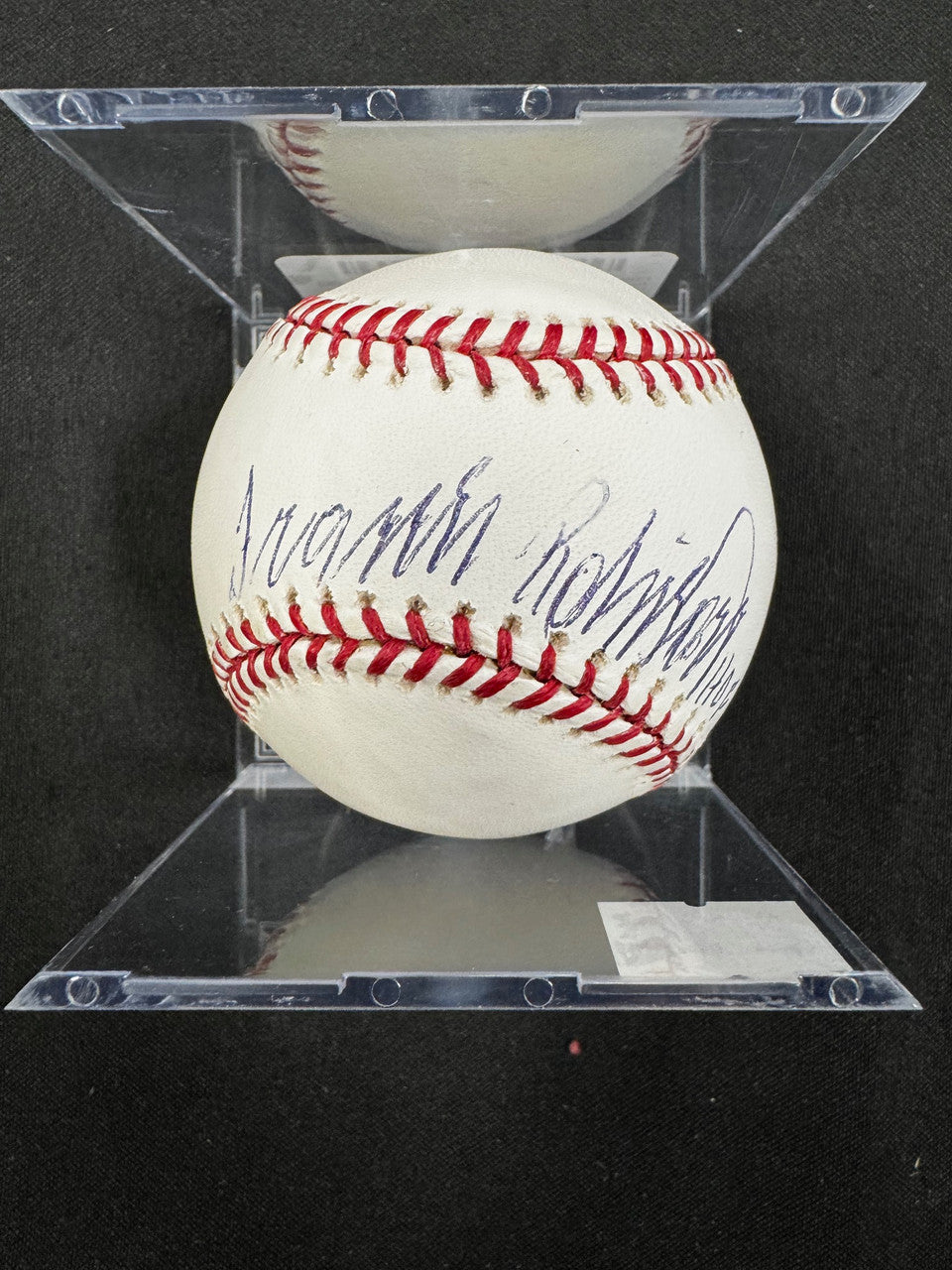 Frank Robinson Signed Autographed Inscribed Rawlings OML Baseball PSA DNA