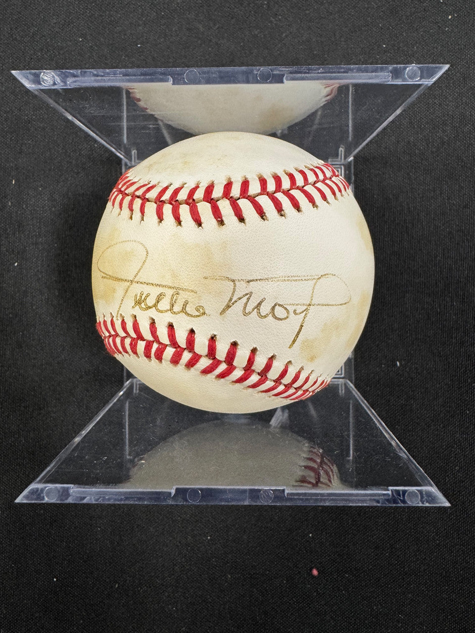 Willie Mays Signed Autographed Rawlings ONL Baseball JSA *3697